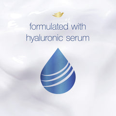 Creamy texture of Dove Hydration Spa Conditioner visual.