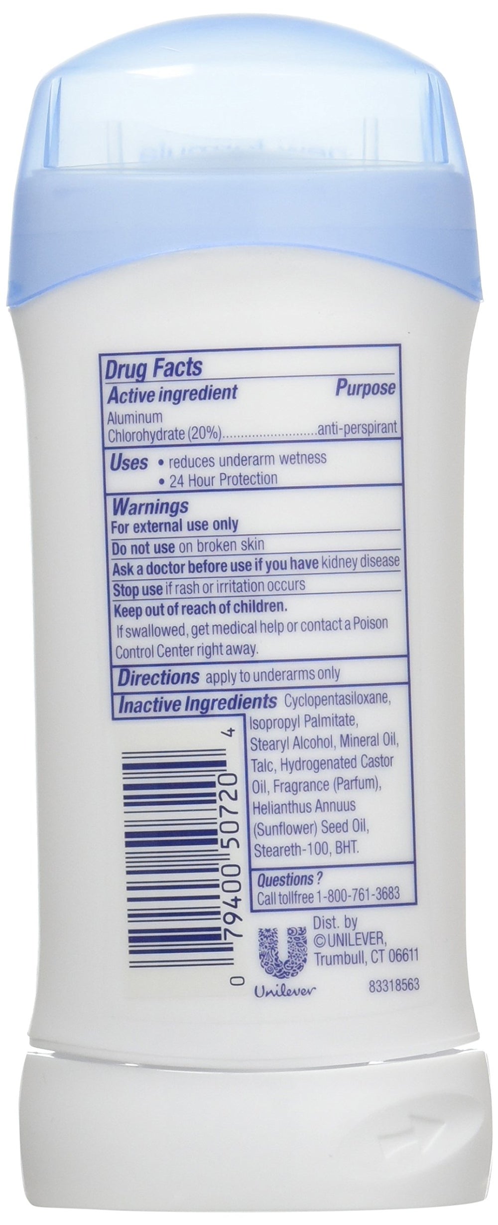 Dove invisible solid deodorant 76 ml stick for everyday freshness