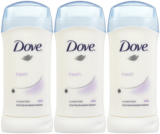 Dove Invisible Solid Deodorant Fresh per-stick with 24-hour protection
