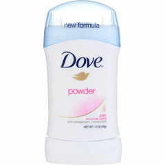 Dove Invisible Solid Powder front view showing packaging and 24-hour protection.