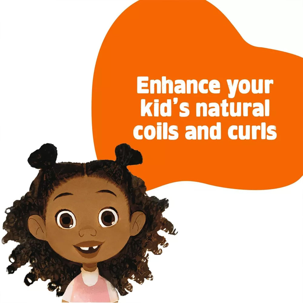 Dove Kids Curl Definition close-up shows defined curls.