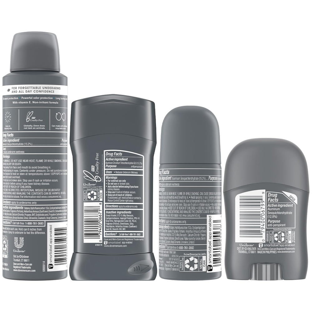 Dove Men+Care Clean Comfort dry spray full-size delivering fast, long-lasting freshness.