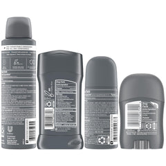 Dove Men+Care Clean Comfort dry spray full-size delivering fast, long-lasting freshness.