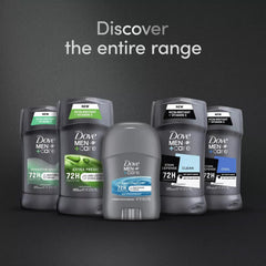 Dove Men+Care Clean Comfort moisturizing cream and vitamin E emphasize skin care.