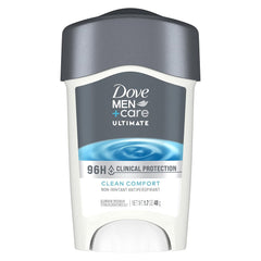Dove Men+Care Clinical Protection solid in Clean Comfort with long-lasting freshness for workouts