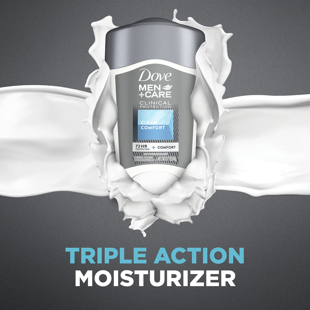 Dove Men+Care Clinical Protection underarm usage supports daily protection routine