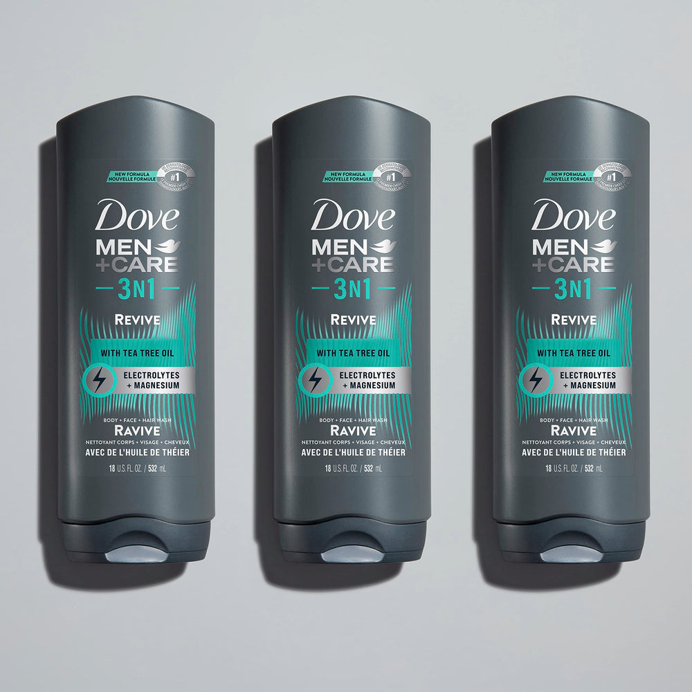 Cruelty-free by PETA badge on Dove Men+Care product bottle.