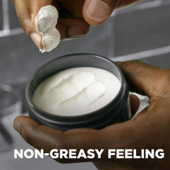 Dove Men+Care Grooming Cream ideal for professional settings with a non-stiff finish.