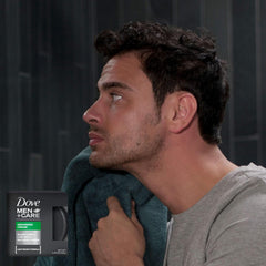 Dove Men+Care Grooming Cream on short hair for lightweight, natural texture.