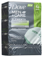 Dove Men+Care Minerals and Sage bar pack offers a refreshing, energizing cleanse.