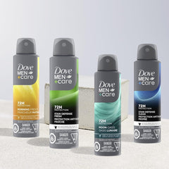Dove Men+Care Moon Oasis instant-dry technology, close-up, leaves no wet residue.