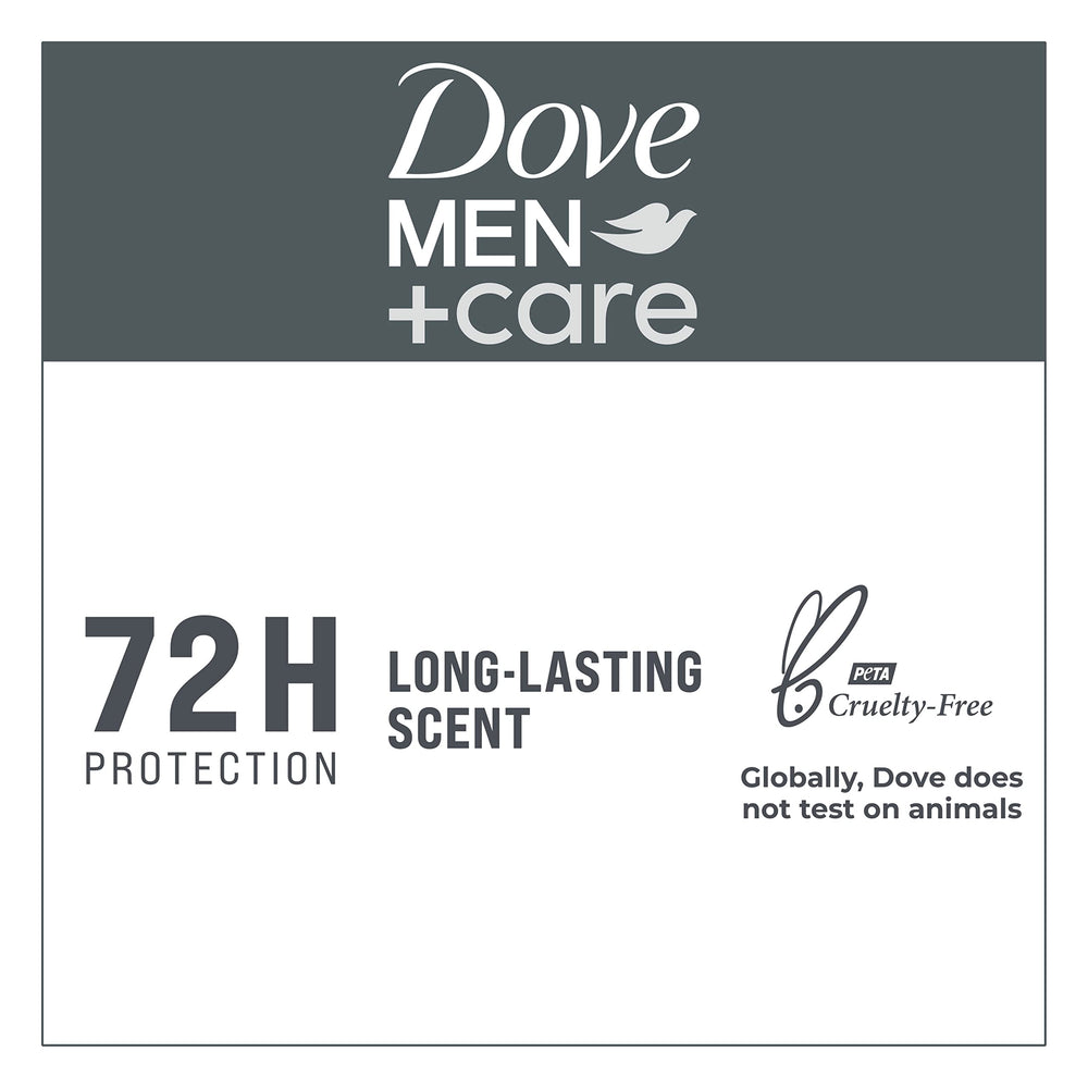 DOVE MEN CARE PETA Cruelty-Free logo visible on packaging.