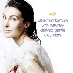 Dove moisture-boost graphic hints skin hydration during shower.