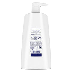 Dove Nutritive Solutions Daily Moisture conditioner pump dispensing cream for easy use.
