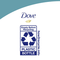Dove Nutritive Solutions Daily Moisture conditioner paired with shampoo system on counter.