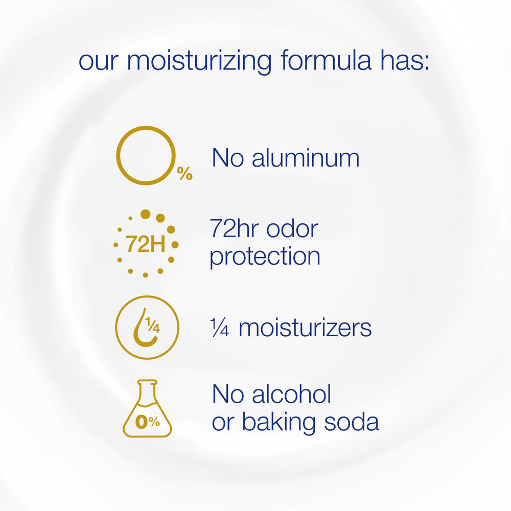 Dove deodorant provides 48-hour odor protection.