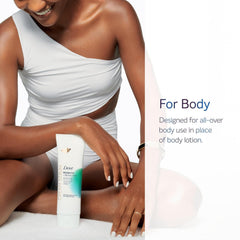 Dove Prebiotic Protection serum being applied evenly on skin