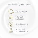 Dove deodorant stick with quarter moisturizers for softer underarms.