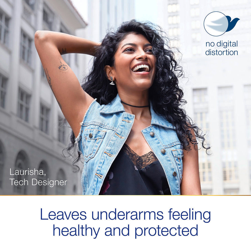 Dove Rose Petals moisturizers soften underarm skin for a smoother feel.