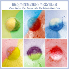 Natural ingredients in DOVIPE bath bombs gentle on young skin.