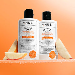 Close-up of apple stem cells ingredient in dpHUE ACV Revitalizing Conditioner