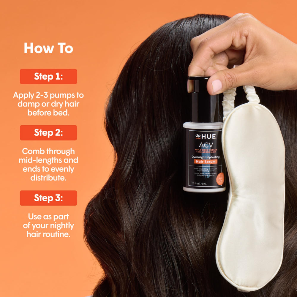 dpHUE cruelty-free color-safe label indicating vegan formula for color-treated hair
