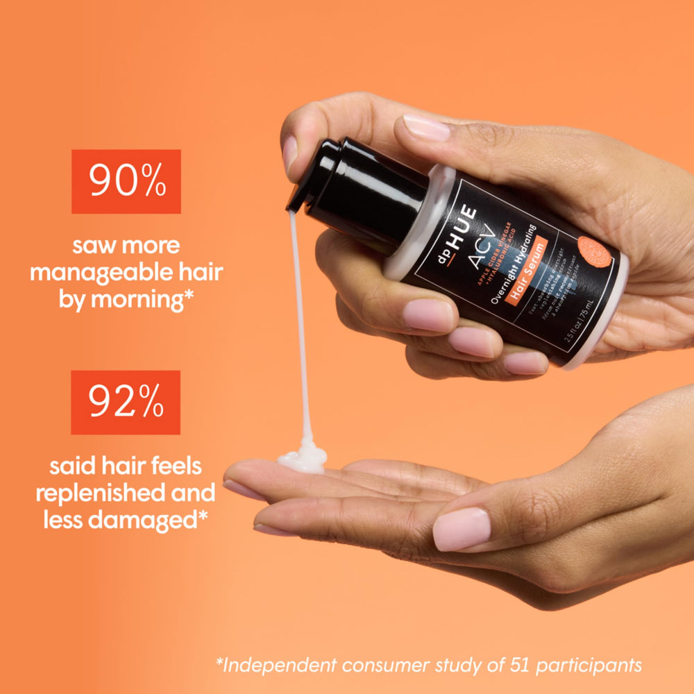 dpHUE pillow-friendly formula minimizes pillow frizz during sleep