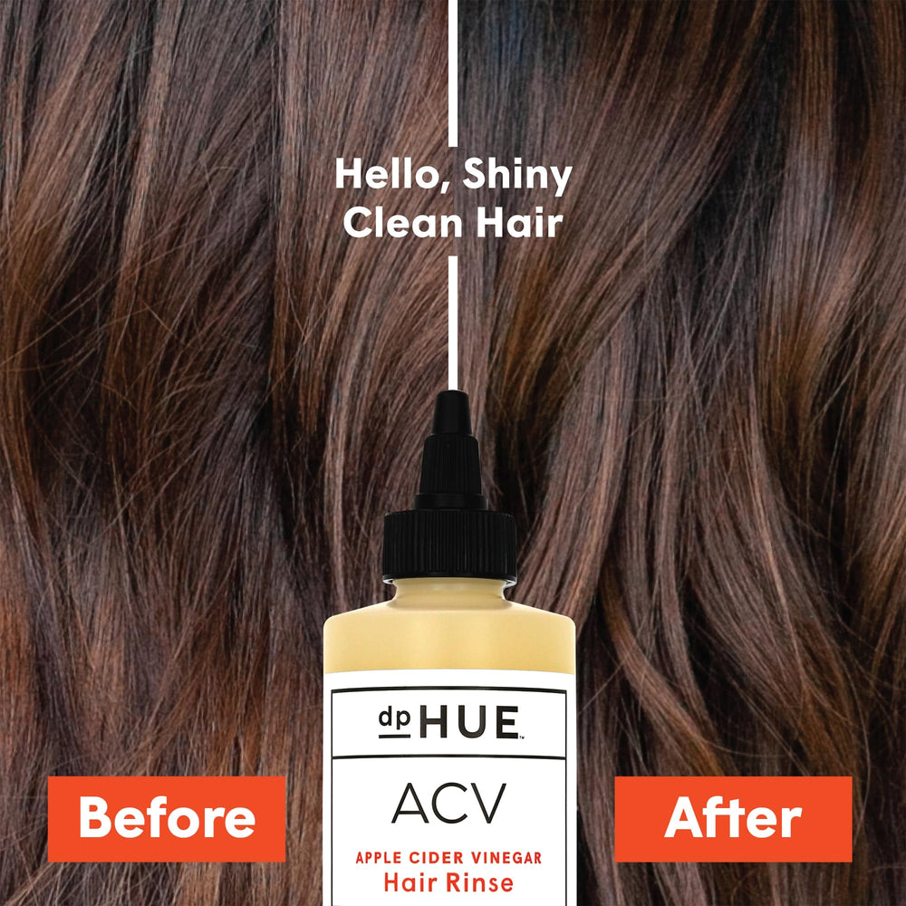 dpHUE pouring texture close-up highlighting lightweight rinse for residue-free scalp refresh