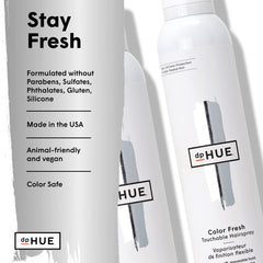 dpHUE Color Fresh frizz-control demonstrates humidity resistance