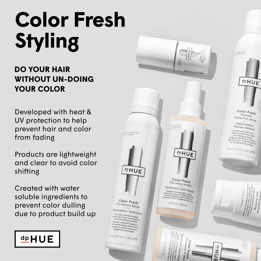 dpHUE Color Fresh heat protection note highlights safeguarding against heat