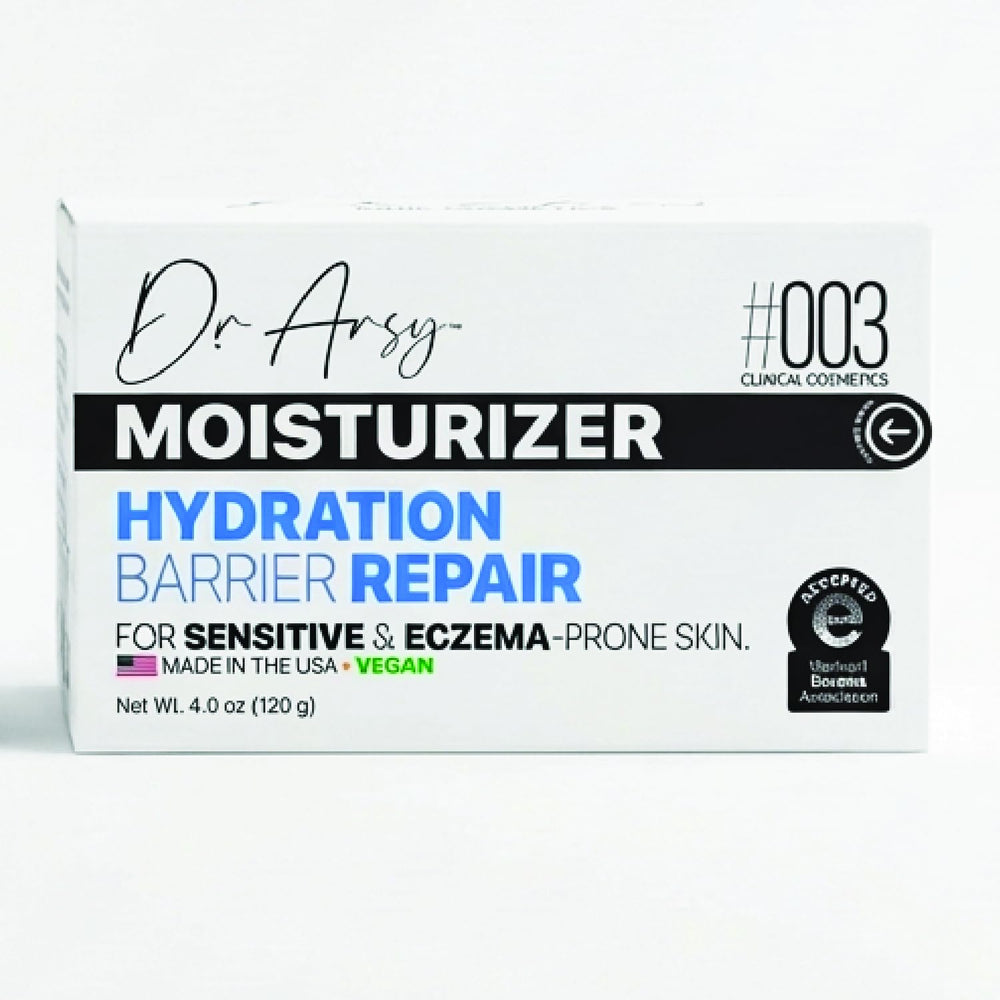 Dr. Arsy eczema cream bottle for face and body provides non-greasy hydration