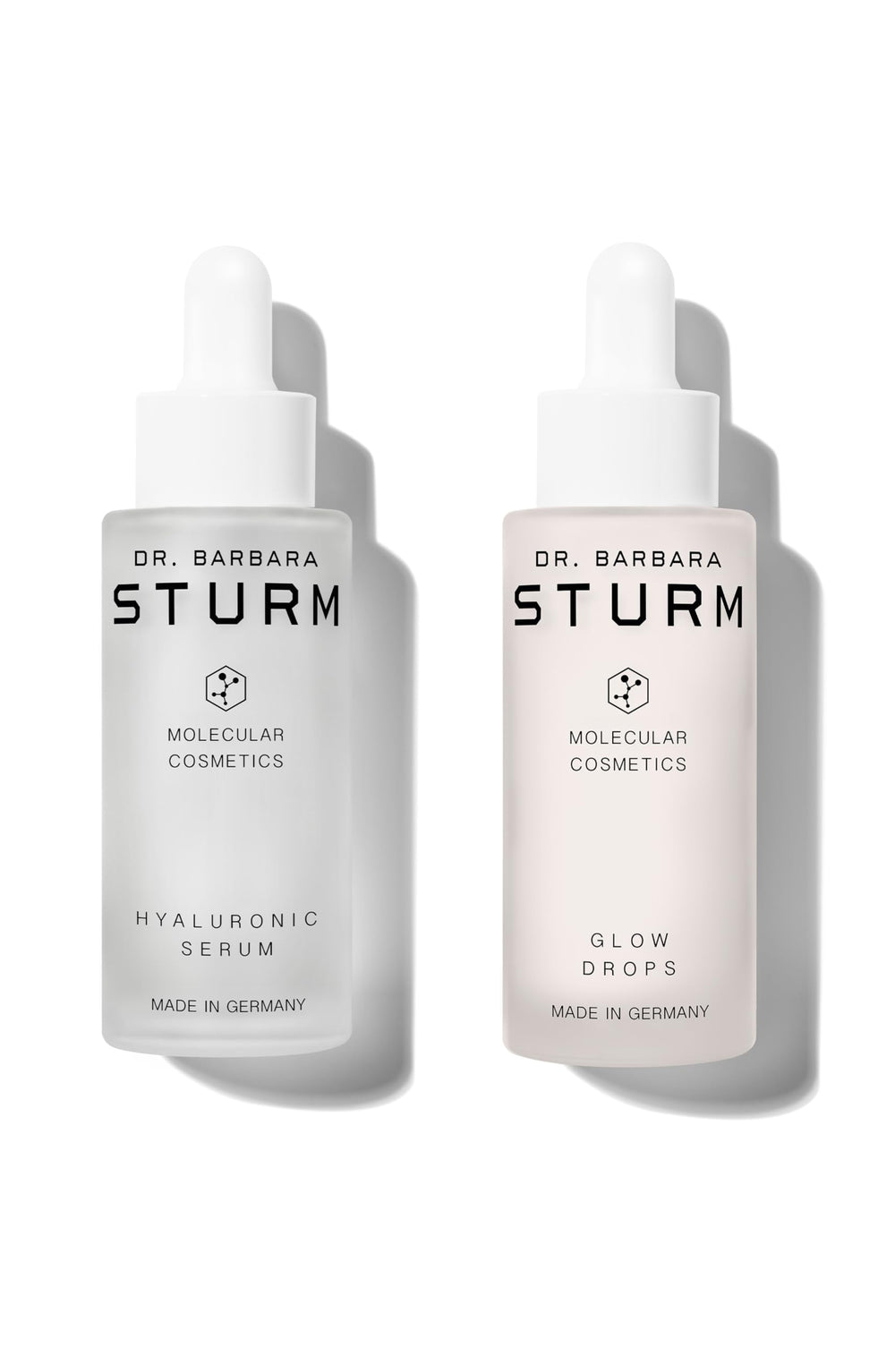 Hyaluronic Serum pump close-up emphasizing precise dosing and clean application.