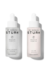 Hyaluronic Serum pump close-up emphasizing precise dosing and clean application.