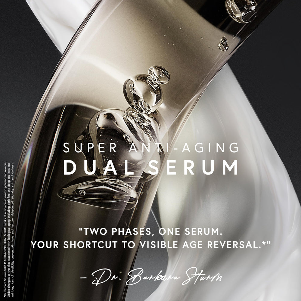 Night routine with Dr. Barbara Sturm serum prepared for nightly use.