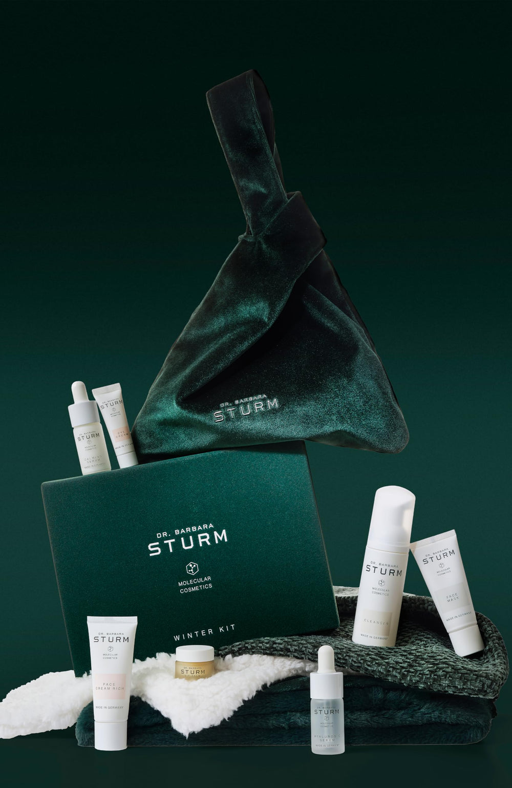 Dr. Barbara Sturm Winter Kit packaging front showcases premium skincare for the season.