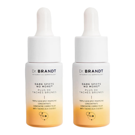 Dr. Brandt Bright This Way bottle shown for spot-minimizing routine