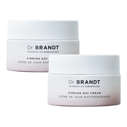 Dr. Brandt Dare to Age firming day cream jar boosts hydration for a smoother look.