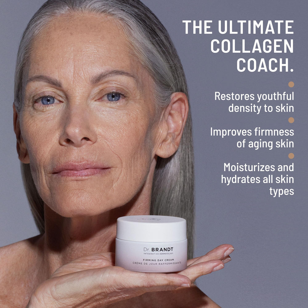 Dr. Brandt Dare to Age tripeptides illustrate support for collagen production.