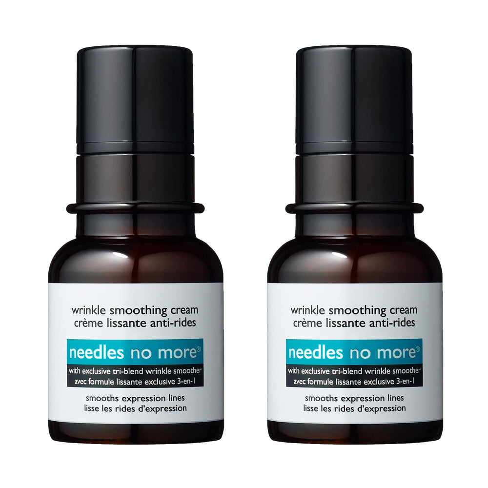 Dr. Brandt Needles No More Wrinkle Smoothing Cream packaging signals premium anti-wrinkle care.