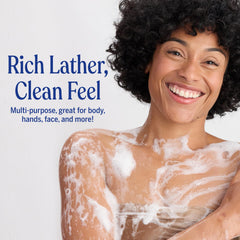 Label details on Dr. Bronner's organic oils and fair-trade ingredients