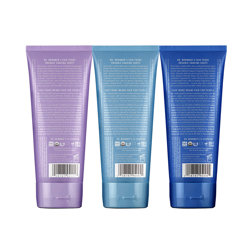 Dr Bronners Baby Unscented shaving soap for sensitive skin