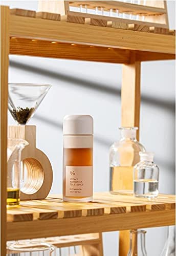 Texture close-up of Dr. Ceuracle Kombucha Tea Essence highlighting silky, fast-absorbing feel