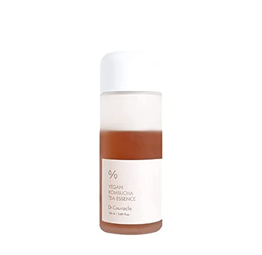 Dr. Ceuracle Vegan Kombucha Tea Essence bottle showing lightweight hydration for radiant skin