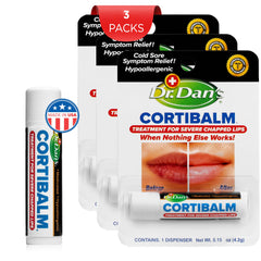 Dr. Dan's Cortibalm application glide demonstrates easy, mess-free use during busy days
