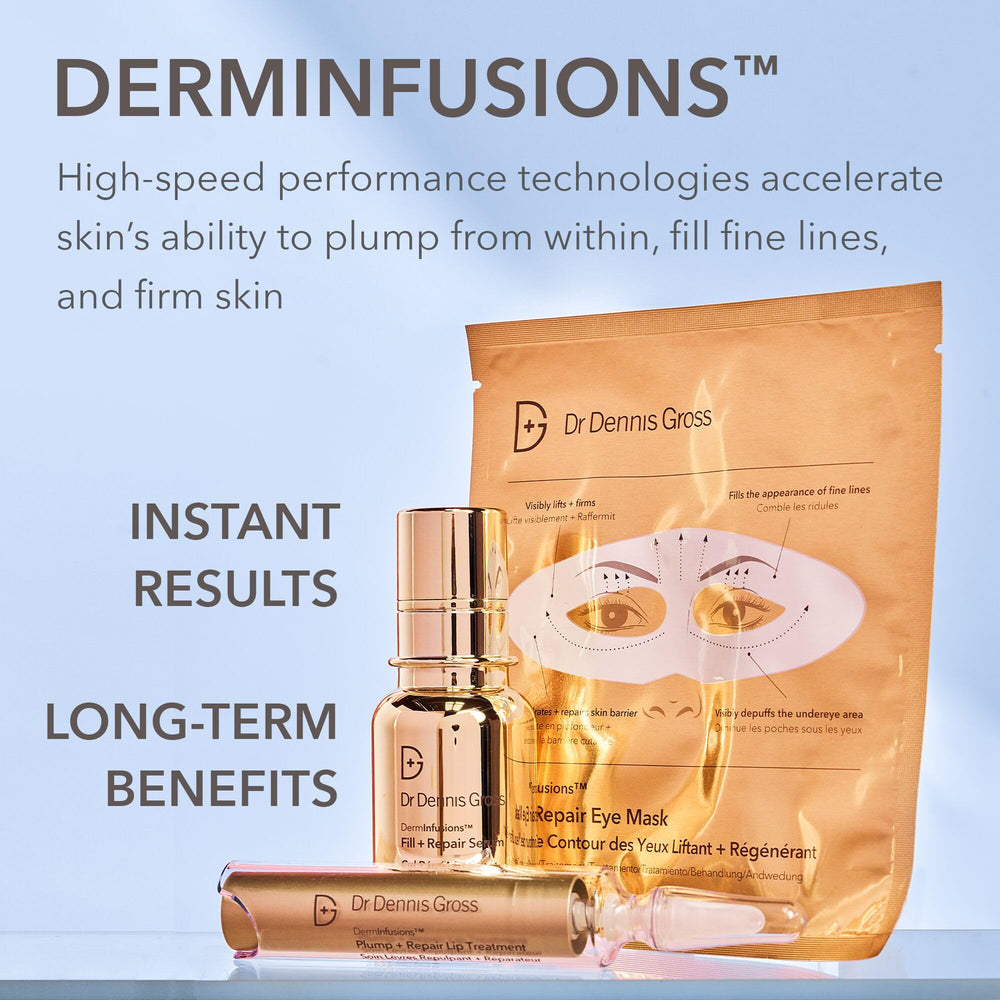 DermInfusions Lift + Repair Eye Mask sachet for under-eye hydration.
