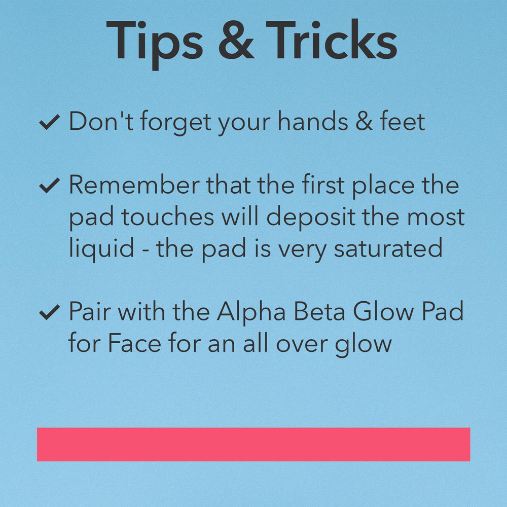 Dr Dennis Gross Glow Pad Body eight-towelette pack for convenience.