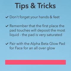Dr Dennis Gross Glow Pad Body eight-towelette pack for convenience.
