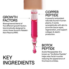 Dr. Diamond's Metacine InstaFacial bottle pump for a light, non-greasy skin application.