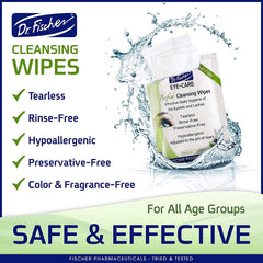 Dr. Fischer eyelid wipes tube open signaling ready to use