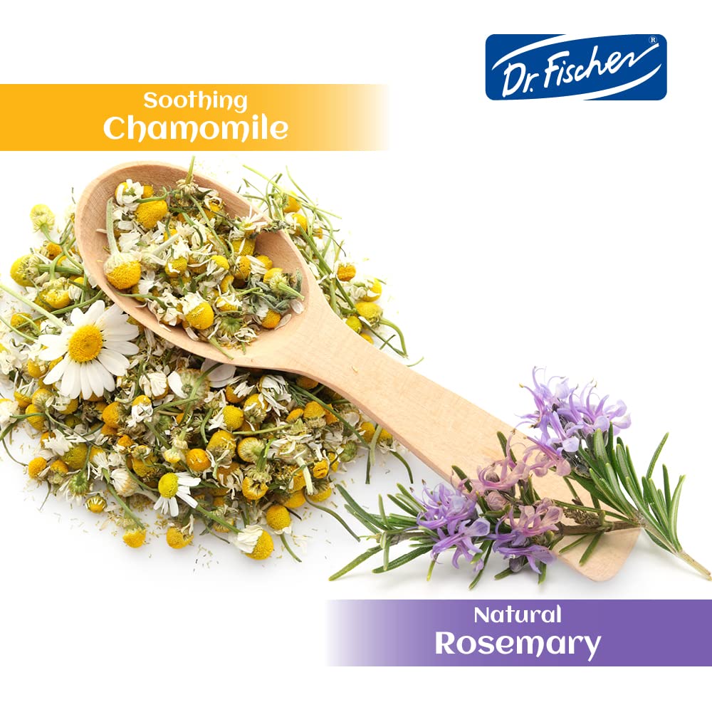 Dr. Fischer long-lasting fragrance leaves hair smelling fresh.